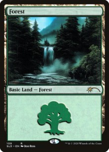 Forest Secret Lair Drop - Bob Ross draw